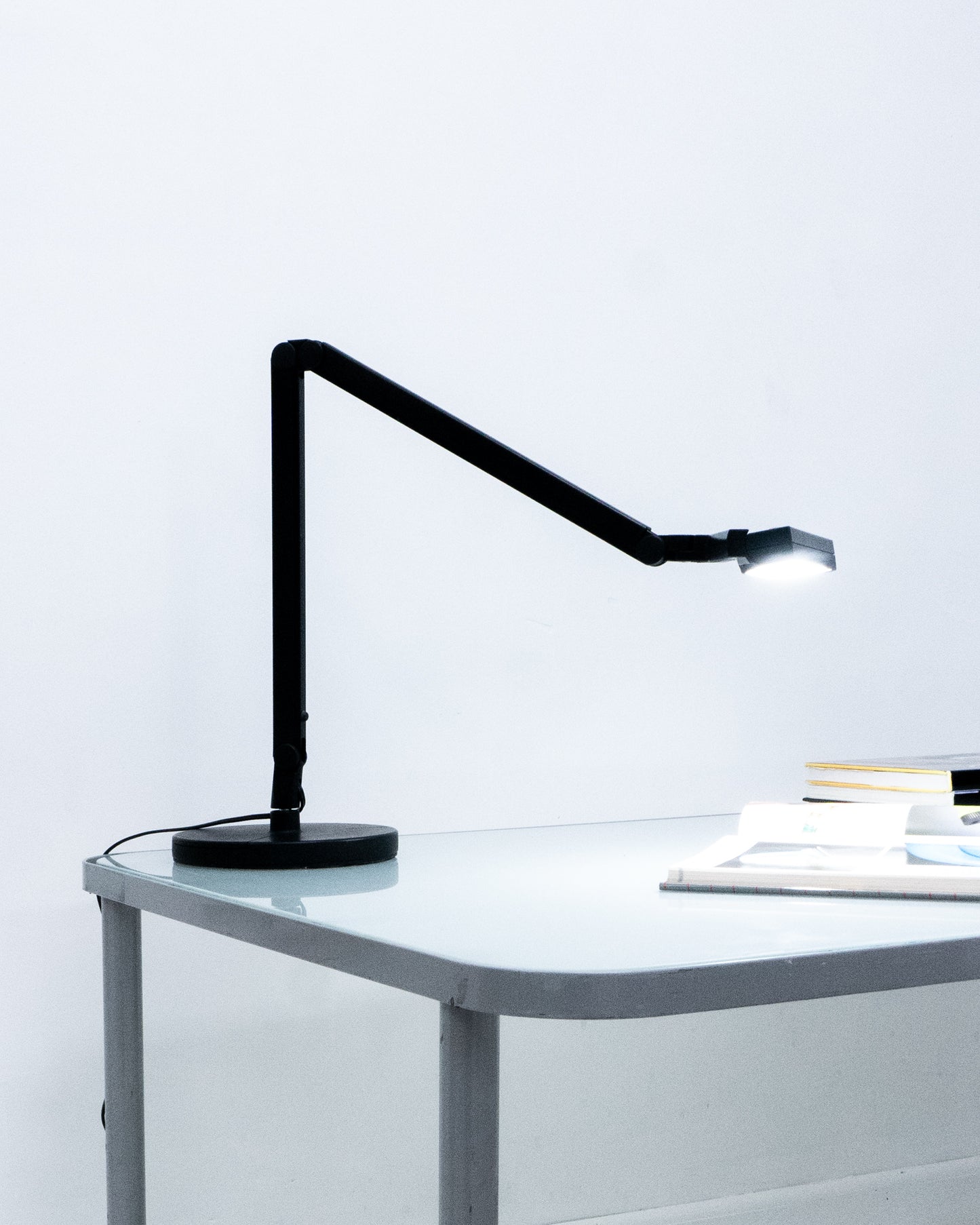 1980s Black Lightolier Desk Lamp