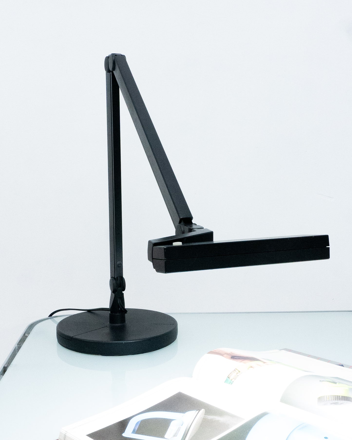 1980s Black Lightolier Desk Lamp