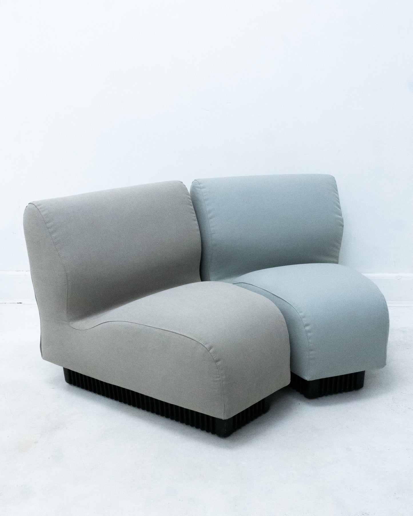 1970s Don Chadwick Gray and Blue Modular Seating