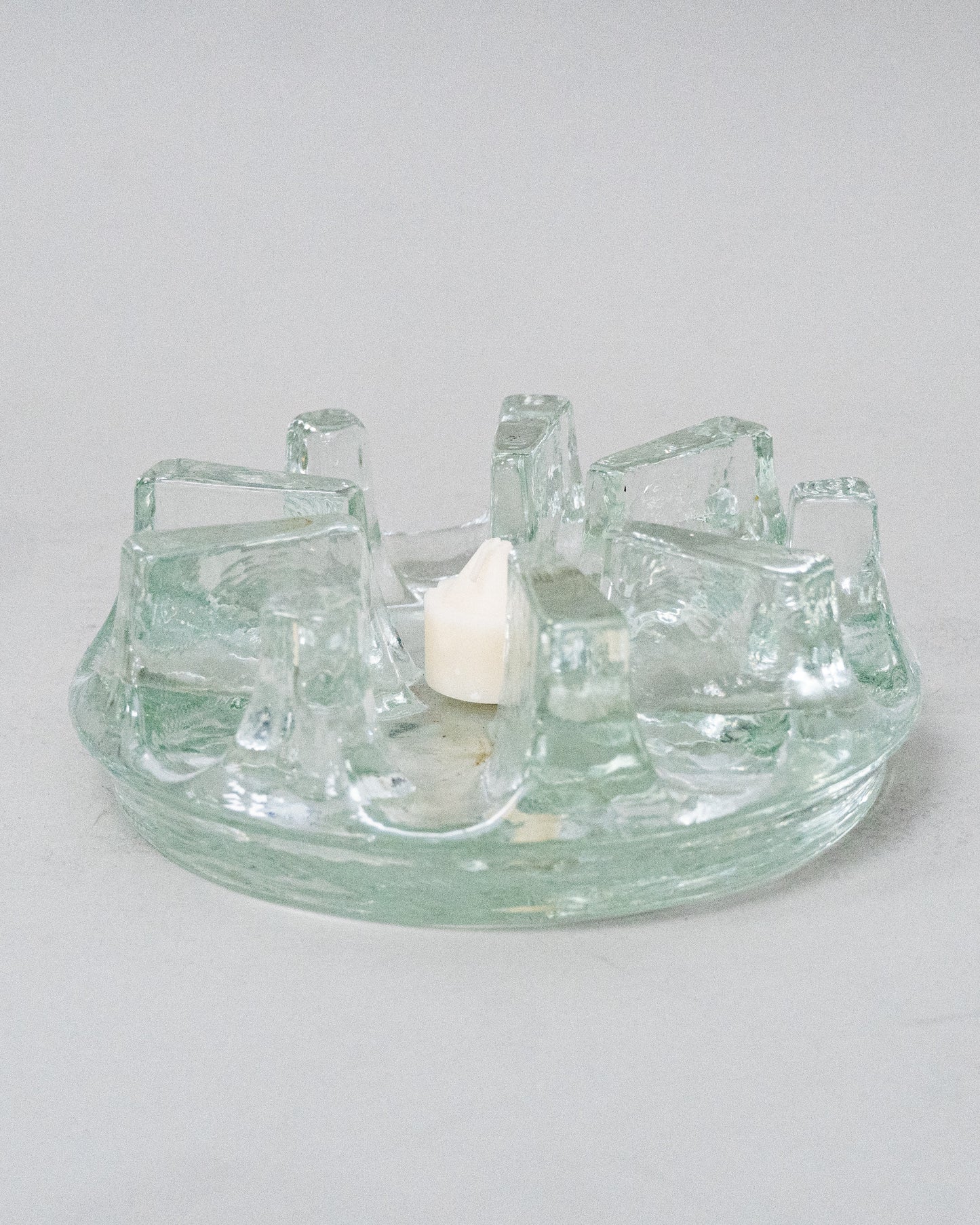 1990s Chantal Heat Resistant Glass Trivet or Candle Holder NOS New in Box