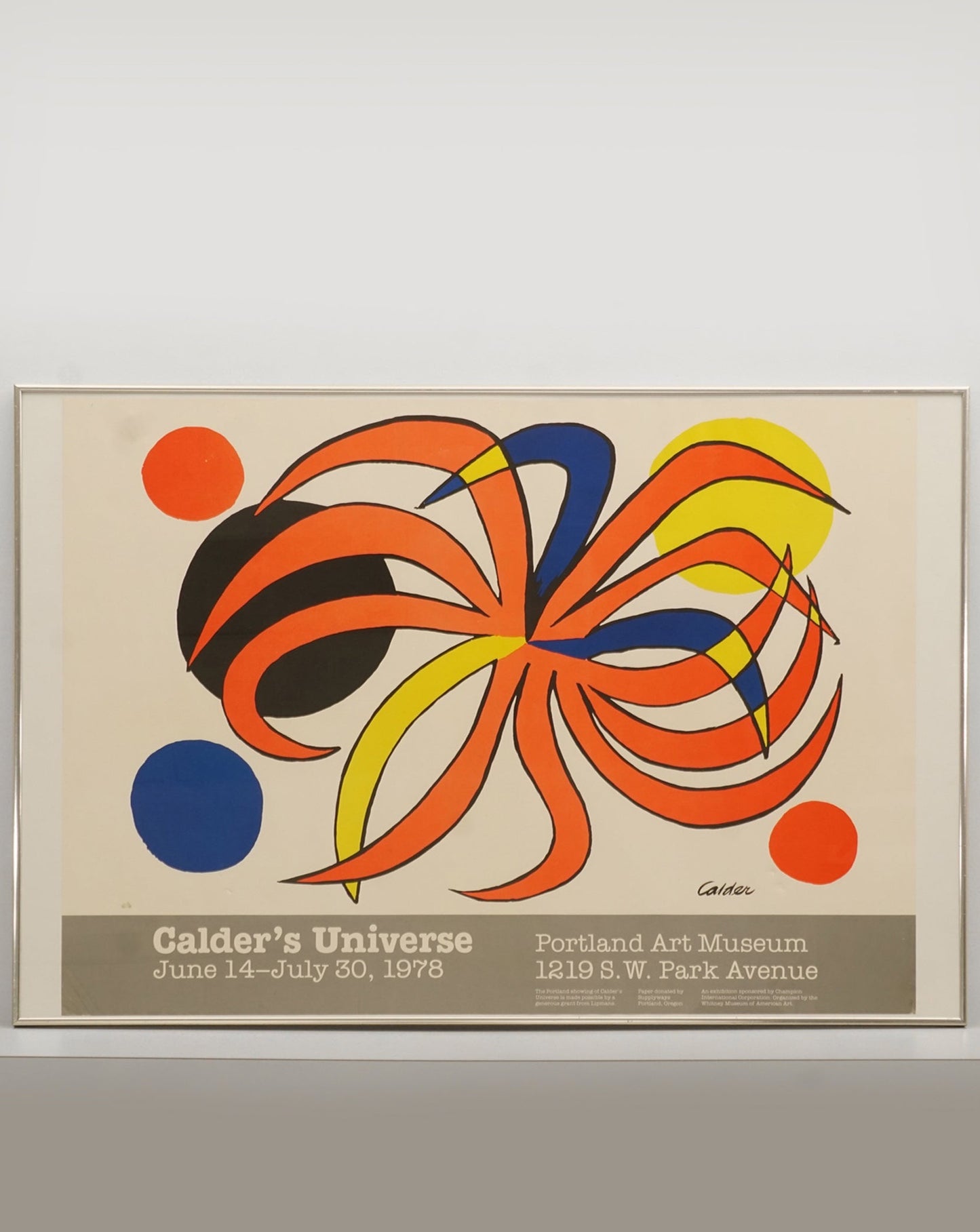 1977 Alexander Calder Exhibition Poster "Calder's Universe"