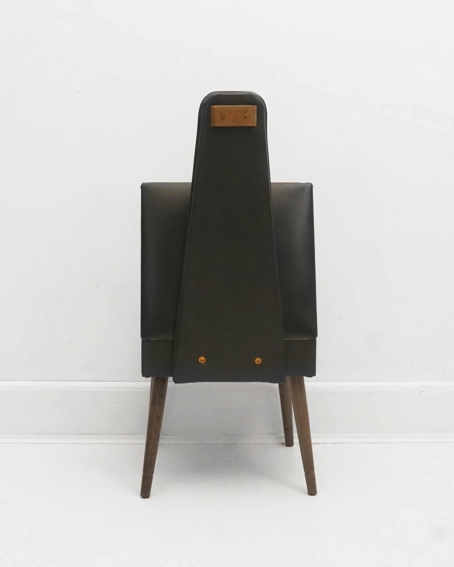 1960s Black Gentleman’s Valet Chair with Seat Storage