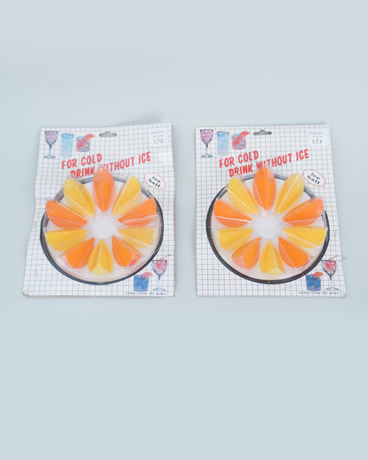 1990s “For Cold Drink Without Ice” Orange-Shaped Ice Cubes NOS and New in Box