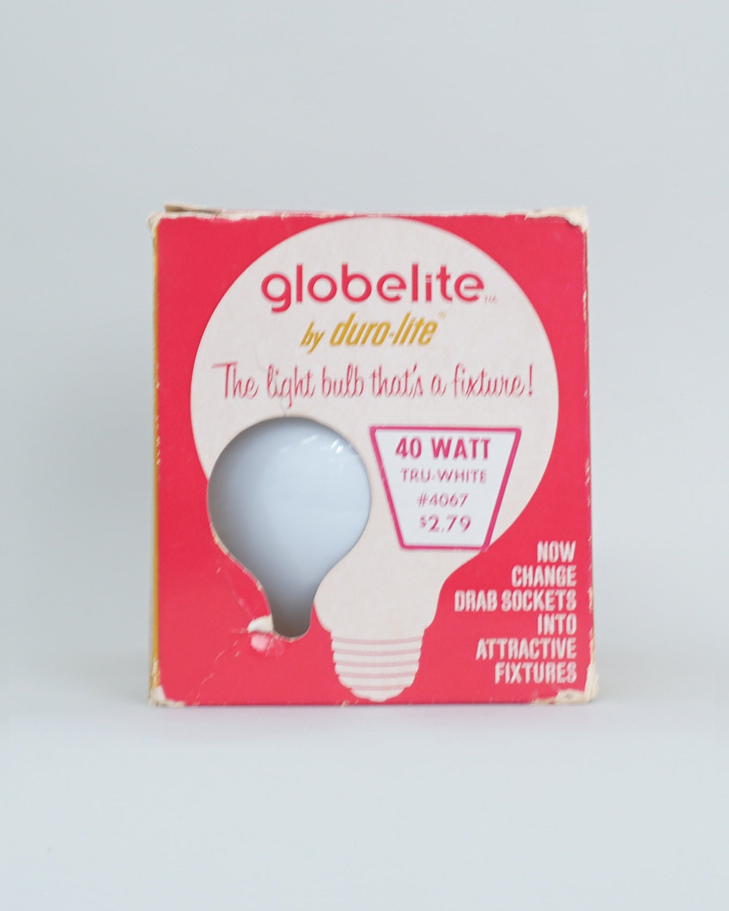 1960s Duro-Lite Light Bulb Sputnik Tiffany Swag Bulb by Globelite NOS New in Box