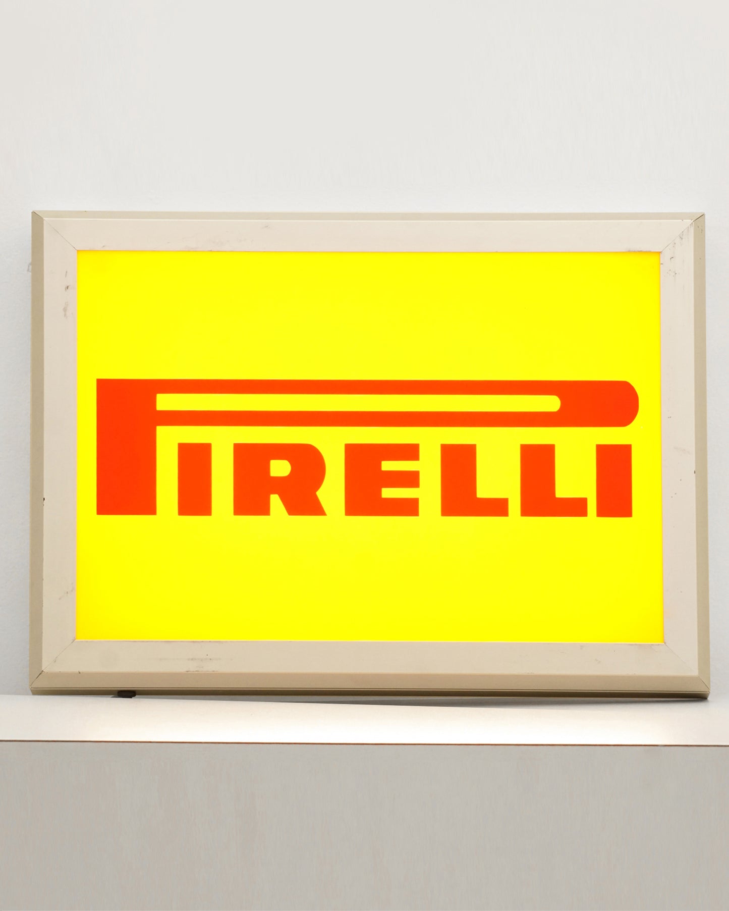 1990s Pirelli Advertising Sign Light