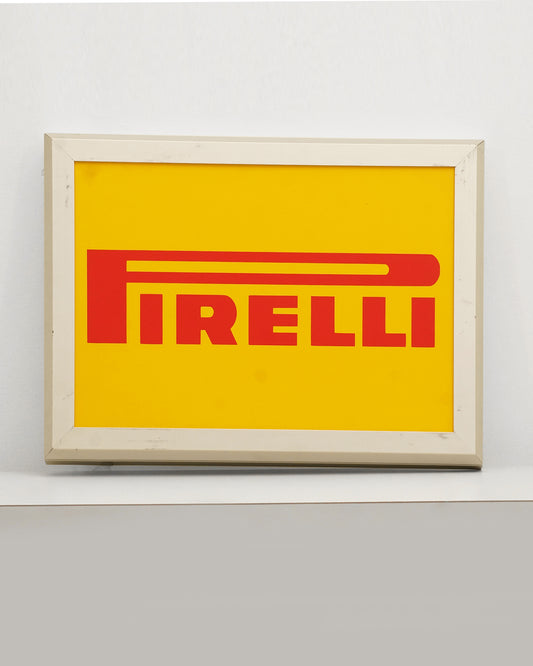1990s Pirelli Advertising Sign Light