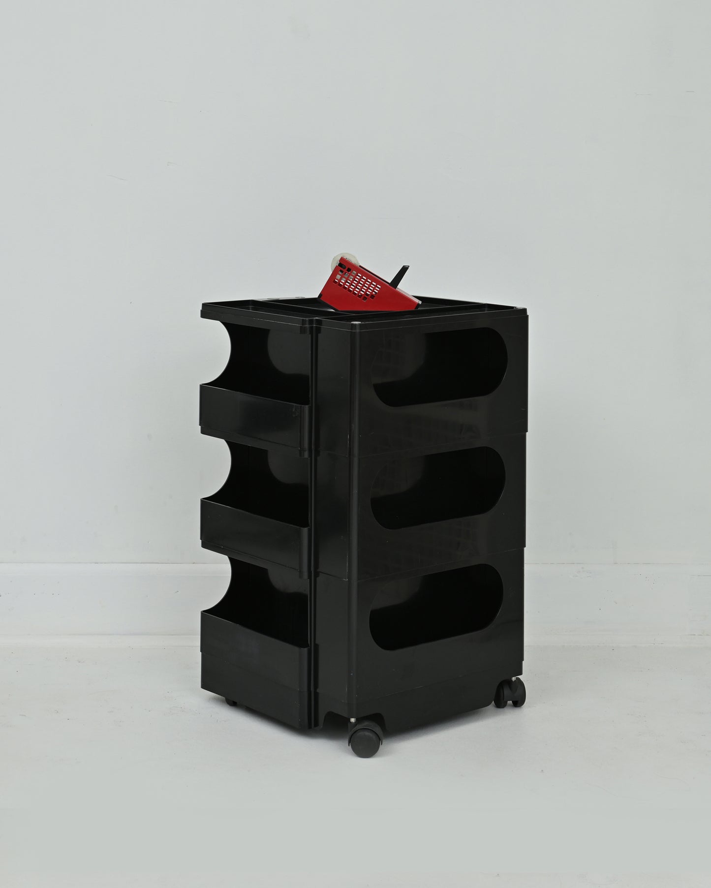 1970s Black Boby Trolley by Joe Colombo for Bieffeplast